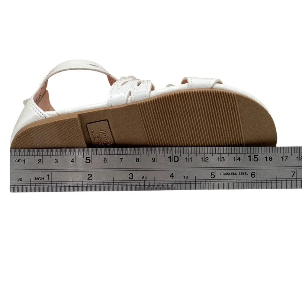 Jumping Beans Toddler‎ Girls Extravagant Fashion Sandals Size 9 Solid White